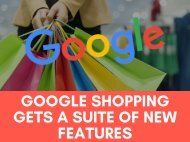 Google Shopping's New Features