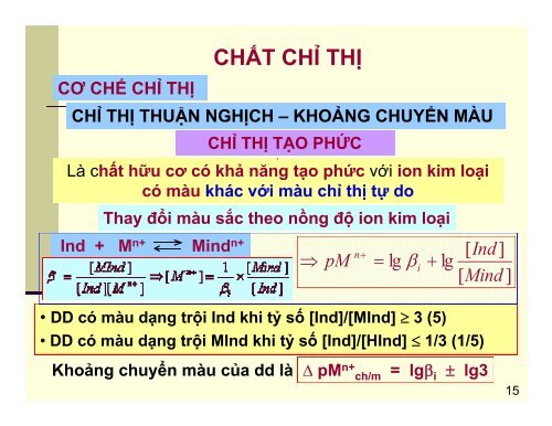 BÀI GIẢNG CÁC PHƯƠNG PHÁP PHÂN TÍCH VÀ ỨNG DỤNG NGƯỜI SOẠN LÂM HOA HÙNG