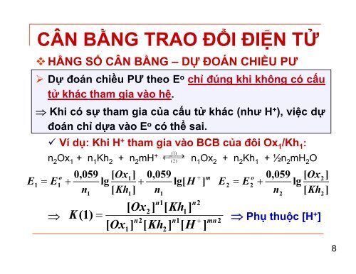 BÀI GIẢNG CÁC PHƯƠNG PHÁP PHÂN TÍCH VÀ ỨNG DỤNG NGƯỜI SOẠN LÂM HOA HÙNG