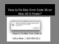 1-833-493-0111 Steps to Fix Mac Error Code 36