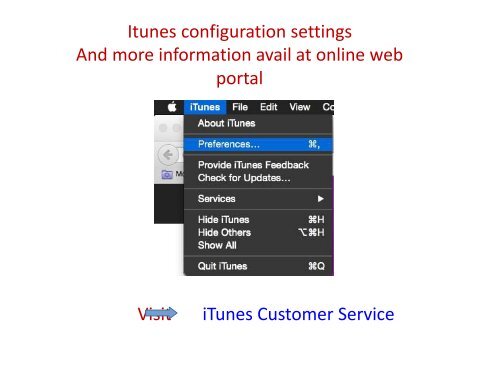 iTunes Customer Service to get technical support number & help