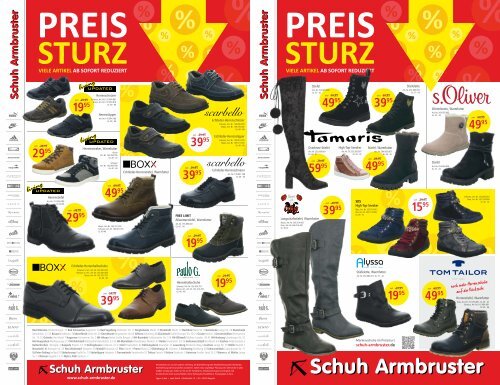 Preissturz auf: Schuh-Armbruster.de