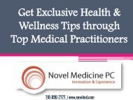 Get Exclusive Health & Wellness Tips through Top Medical Practitioners