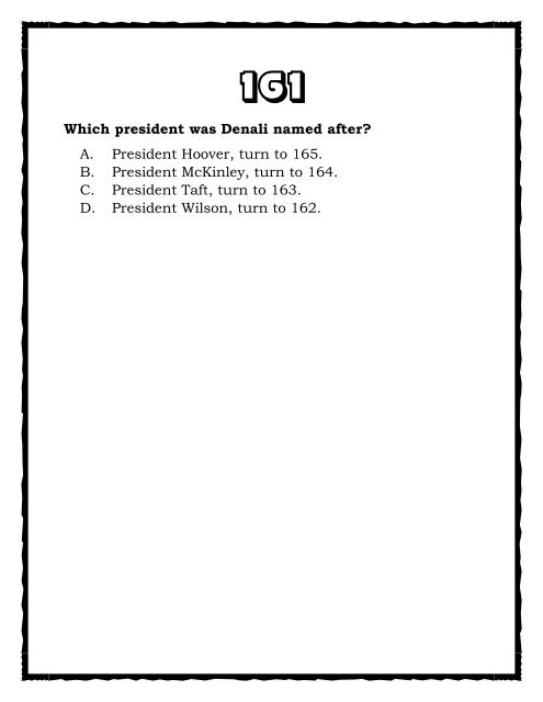 A Trivia Book on USA