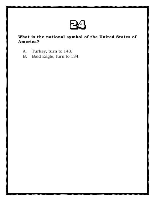 A Trivia Book on USA