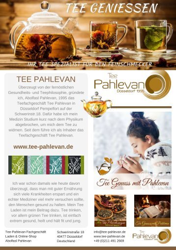 Tee Pahlevan Tee-Online-Shop Fachspezialist
