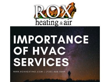 Importance Of HVAC Services