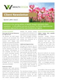 Quarter 1 2016 | Issue 2 Client Newsletter
