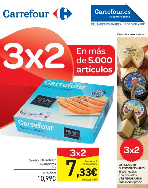 Carrefour Folleto Ofertas 3x2 hasta 13 de 2017