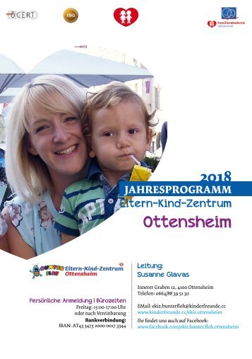 Jahresprogramm 2018 Eltern-Kind-Zentrum Ottensheim