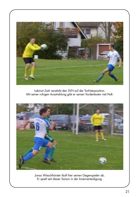 Sport Report - SV Hochdorf - Sonntag 26.11.2017