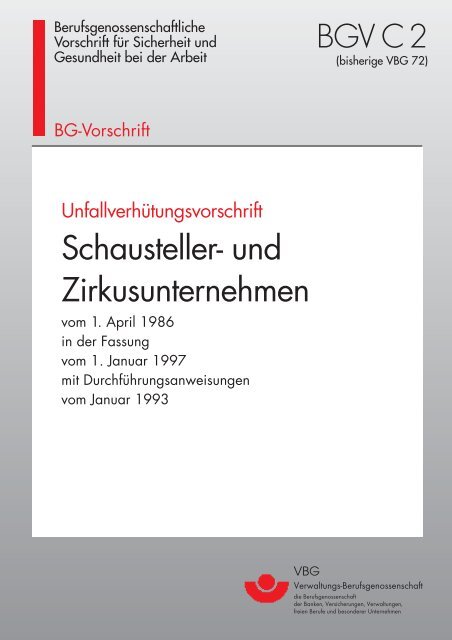 Bgv C2 Zum Download Stagehands