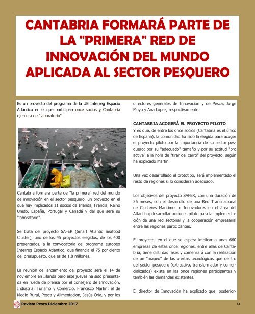 REVISTA PESCA DICIEMBRE 2017