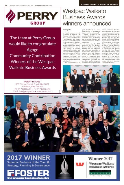 Waikato Business News November/December 2017