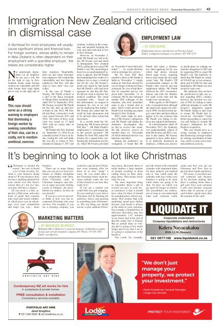 Waikato Business News November/December 2017