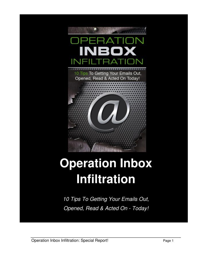 Infiltration Magazine Inbox Magazines