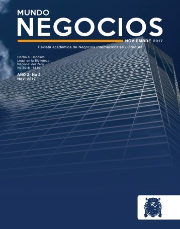 Mundo Negocios- Revista Empresarial de la UNMSM FCA EAP NNII , Año 2017