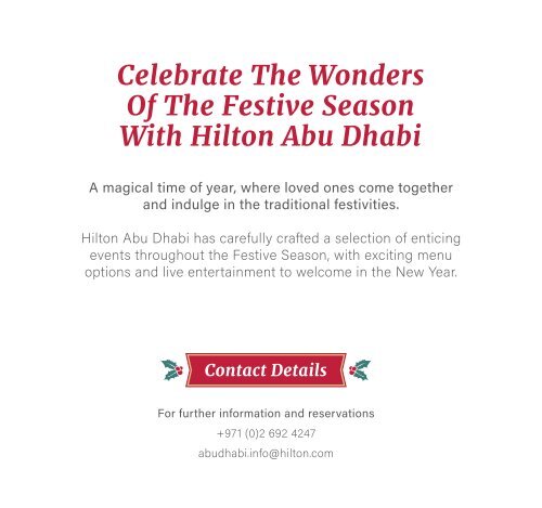 Festive Season at Hilton Abu Dhabi