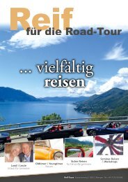 Reif Tours  - Vielfältig Reisen 2018 Urlaub