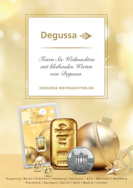 Weihnachtskatalog Degussa 2017