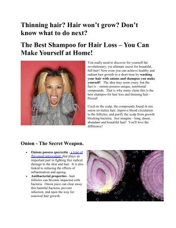 Best Shampoo for Hair Loss, You can Make It Yourself at Home!
