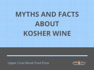 Myths and Facts About Kosher Wine