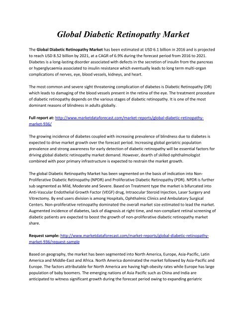 Global Diabetic Retinopathy Market