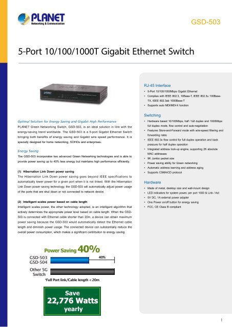 PLANET_Datasheet_Ethernet-Switch-GSD-503_2017_EN