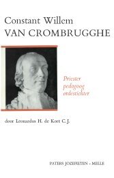 Constant Willem VAN CROMBRUGGHE - Priester/pedagoog/ordestichter