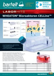 Bartelt Laborhit: WHEATON Bioreaktoren CELLine™