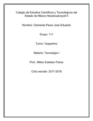 Colegio de Estudios Científicos y Tecnológicos del Estado de México Nezahualcóyotl II