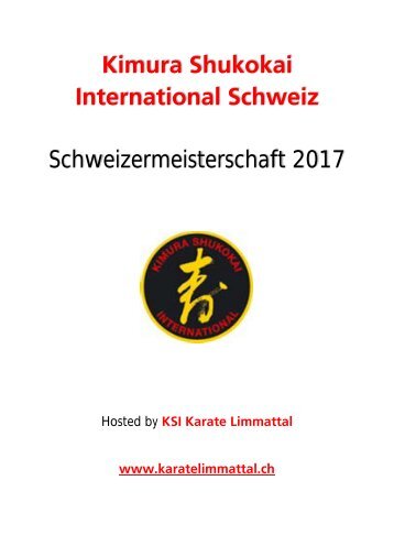 KSI Schweizer Meisterschaft_Turnierheft