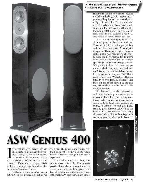 ASW Genius 400