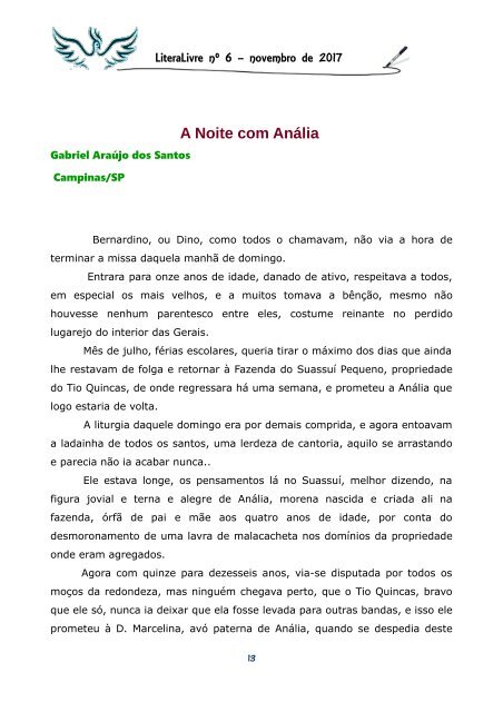 Revista LiteraLivre - 6ª edição