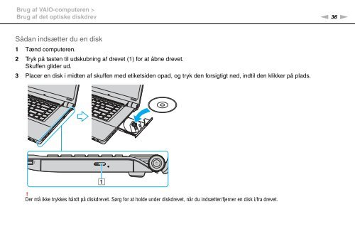 Sony VGN-FW56ZR - VGN-FW56ZR Mode d'emploi Danois