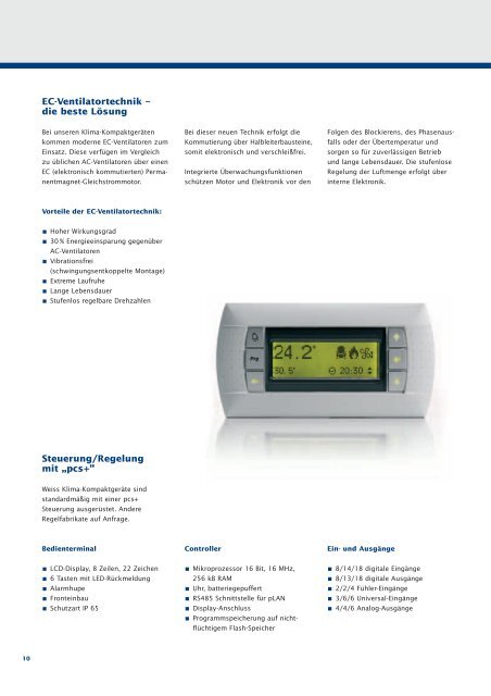 Klima- Kompaktgeräte - Weiss Klimatechnik GmbH