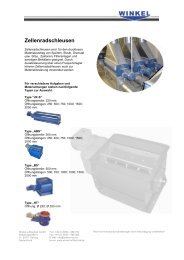 Zellenradschleusen - Winkel Lufttechnik