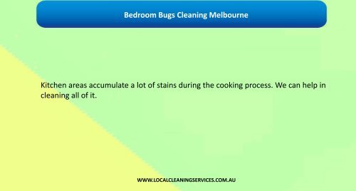 Bedroom Bugs Cleaning Melbourne