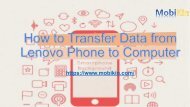 How to Transfer Data from Lenovo Phone to Computer