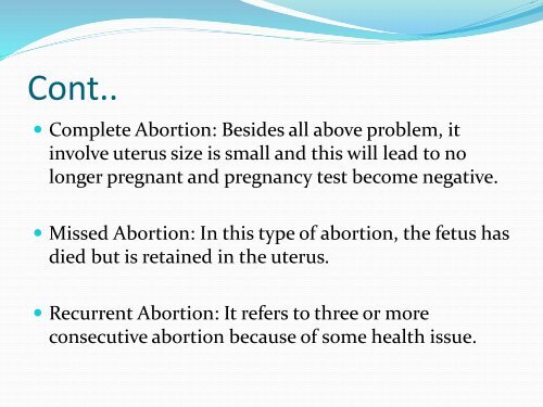 Types of abortion