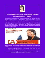 How To Stop Kids From Accessing A Website Using Bitdefender Product