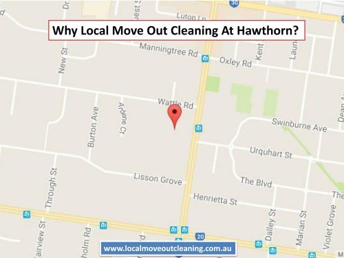 Why Local Move Out Cleaning At Hawthorn?