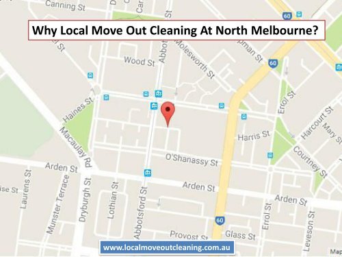 Why Local Move Out Cleaning At North Melbourne?