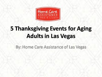 5 Thanksgiving Events for Aging Adults in Las Vegas