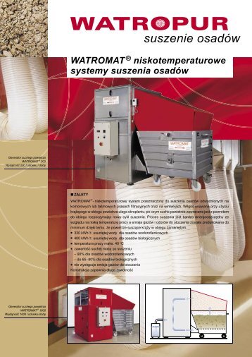 WATROMAT® niskotemperaturowe systemy suszenia ... - WATROPUR