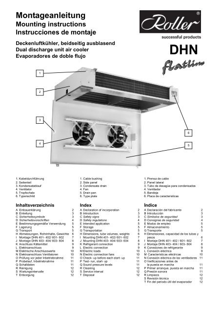 DHN Montageanleitung Mounting instructions Instrucciones de ...