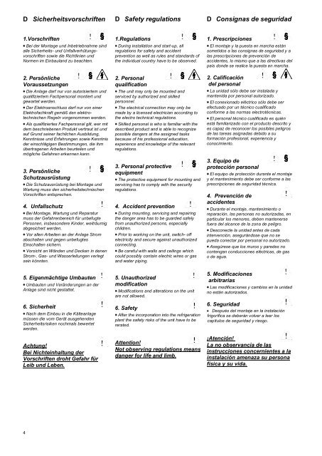 DHN Montageanleitung Mounting instructions Instrucciones de ...