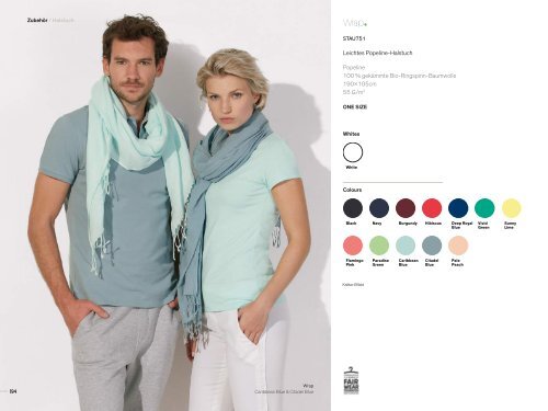 Werbetextilien, textile Werbemittel, Corporate Fashion Stanley/Stella