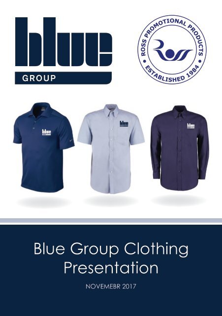 Blue Group Clothing Presentation Booklet Nov 17 - No Prices