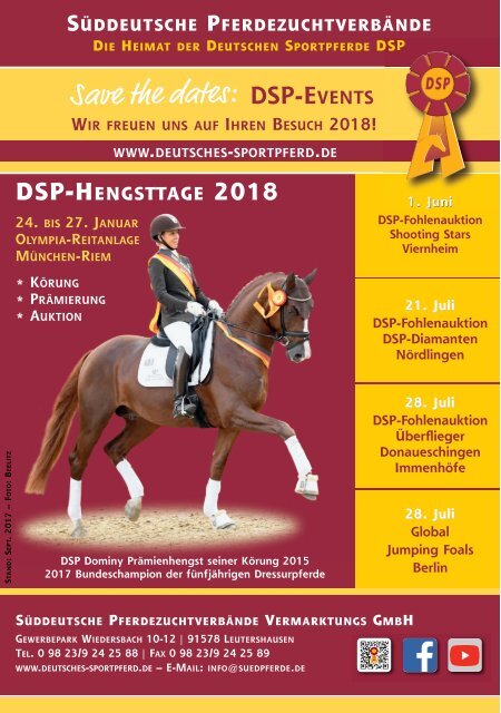 Süddeutsches Freispringchampionat am 3. Dezember 2017 